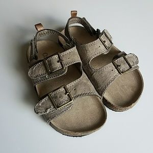 Osh Kosh Swede tan sandals toddler size 10